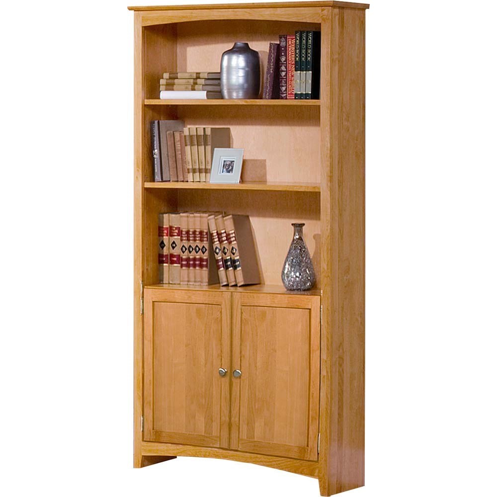 bookcase with doors